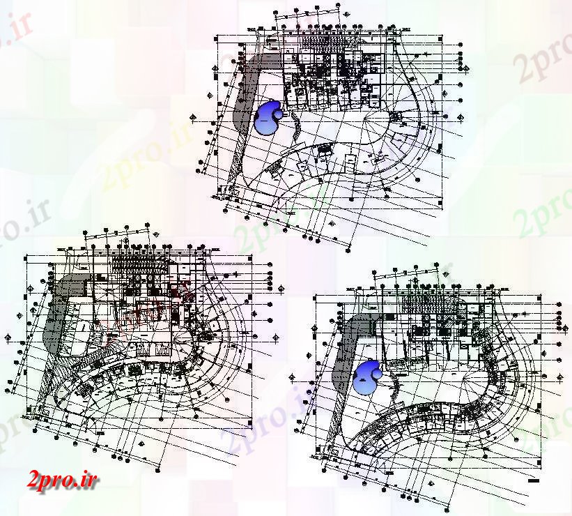 دانلود نقشه بلوک مبلمان  های  نشان دادن جزئیات از آشپزخانه و حمام مبلمان جزئیات  دو بعدی   (کد48738)