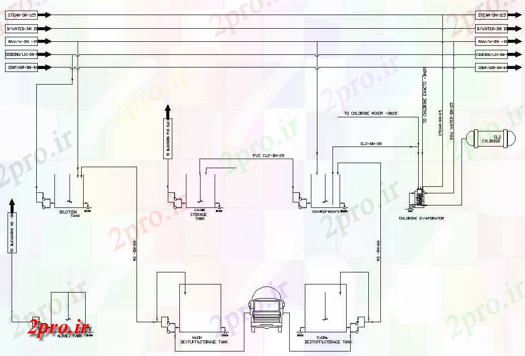 دانلود نقشه پلان مقطعی    از جزئیات بخش از پمپ بنزین   connection (کد48975)