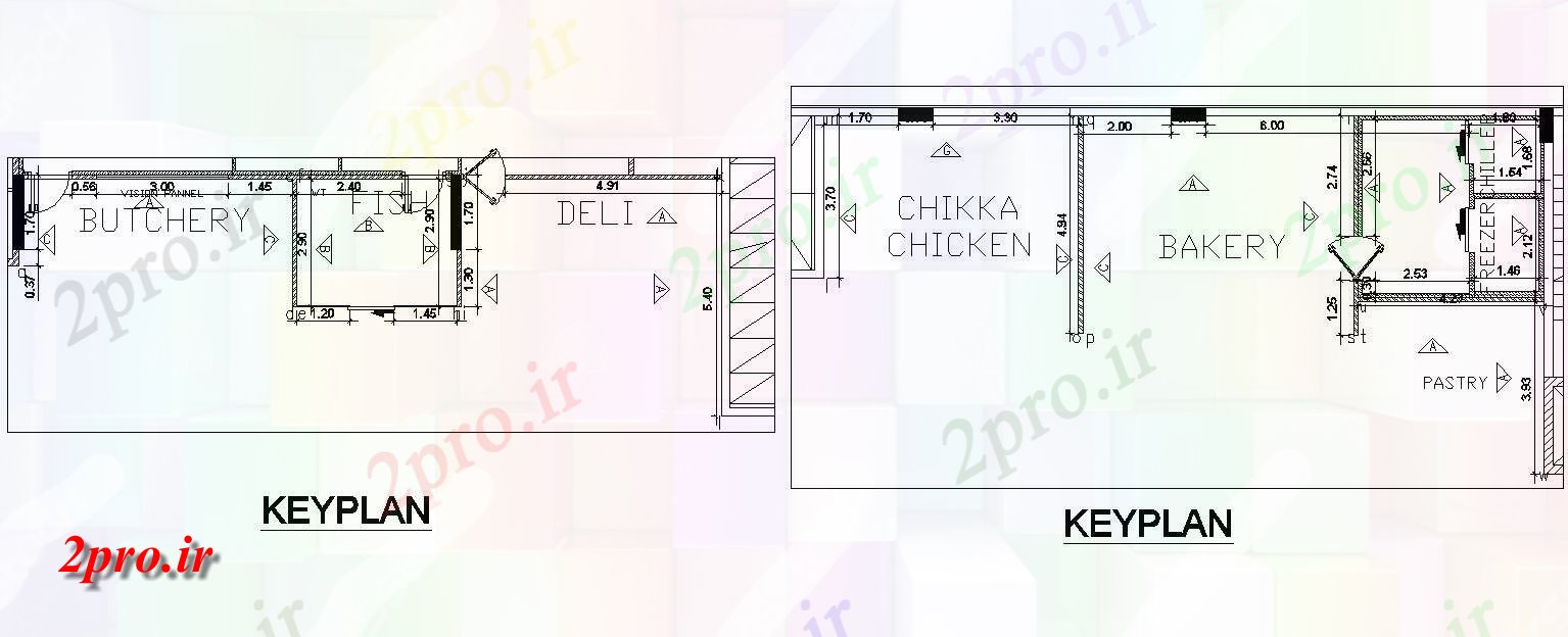 دانلود نقشه پلان مقطعی فروشگاه کوچک بخش ساختمان   جزئیات  طراحی  می شود   دو بعدی   (کد49249)