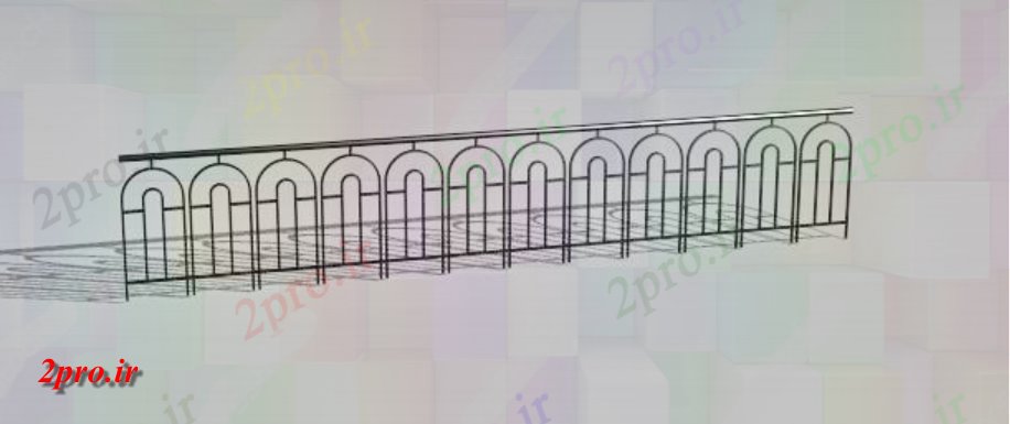 دانلود نقشه بلوک در و نرده های دیوار  کوره آهن نرده های دیوار ایزومتریک نما طراحی (کد49715)
