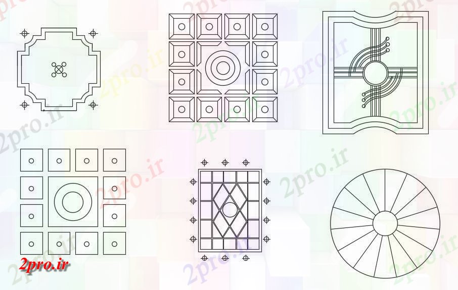 دانلود نقشه بلوک ، آرام ، نماد الگوی کاشی  بلوک نشیمن  (کد49758)