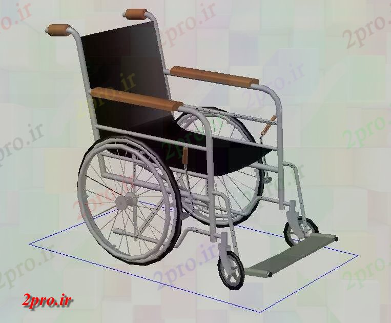 دانلود نقشه بلوک میز و صندلی بیمار صندلی چرخ طراحی   (کد49811)