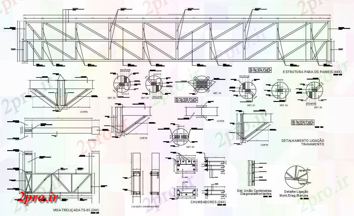 دانلود نقشه پلان مقطعی اتوکد دو بعدی    پروژه ساختار جزئیات شهری ترمینال فلزی طراحی   (کد50018)