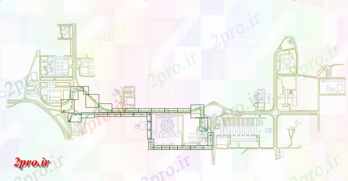 دانلود نقشه پلان مقطعی نشان می دهد اتوکد دو بعدی  جزئیات از پانل کوم ستون فقرات diagram مقطعی  (کد50026)