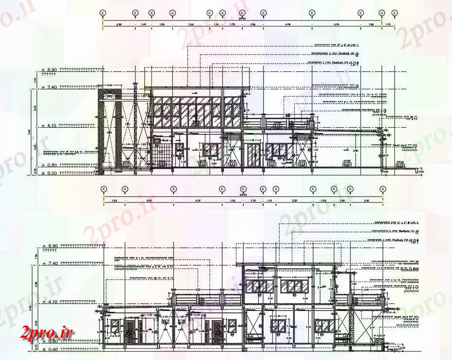 دانلود نقشه پلان مقطعی جزئیات بخش G + 1 خانه  اتوکد  نشیمن       (کد50107)