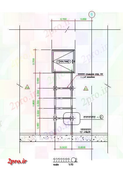 دانلود نقشه پلان مقطعی فولاد ضد زنگ پله جزئیات بخش    نشیمن  ارائه   در حال حاضر (کد50190)