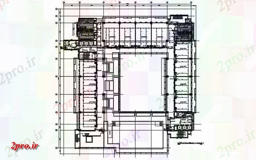 دانلود نقشه پلان مقطعی طرحی طبقه ساختمان صنعت و بخش جزئیات     طراحی با توجه به  در حال حاضر (کد50288)