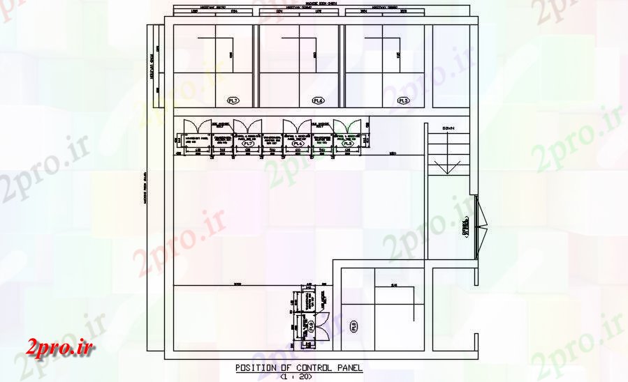 دانلود نقشه پلان مقطعی جزئیات بخش داشتن موقعیت کنترل پنل اتوکد  دو بعدی   طراحی provide  دو بعدی    (کد50301)