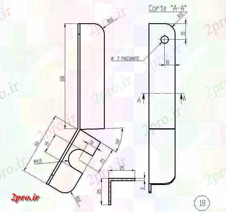 دانلود نقشه پلان مقطعی سنسور جزئیات بخش پشتیبانی طرحی         دو بعدی    (کد50307)