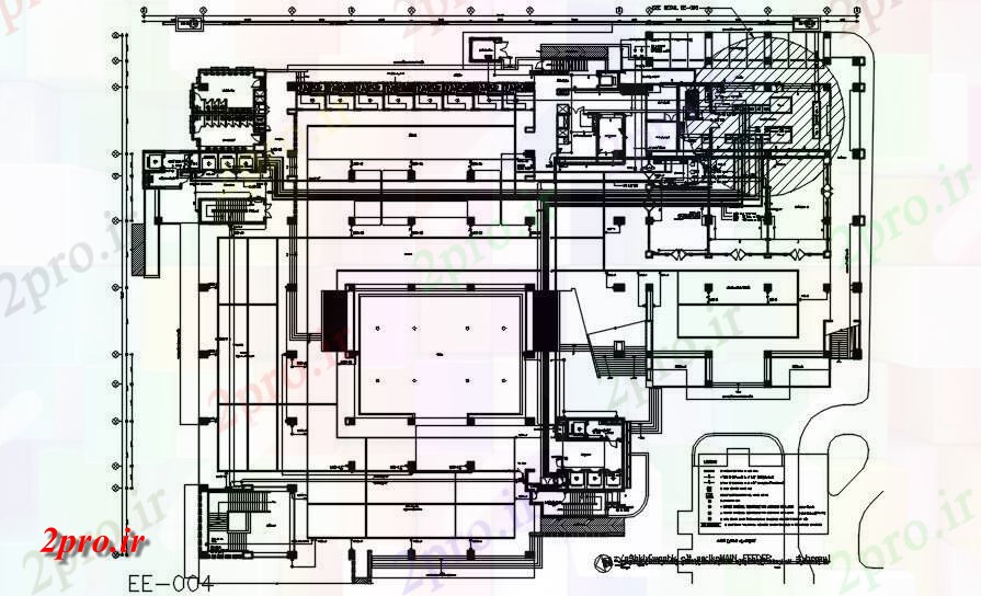 دانلود نقشه کارخانه صنعتی  ، کارگاه کارخانه طرحی طبقه ساختمان نمودار دقیق و جزئیات بخش های معمول         دو بعدی    (کد50318)