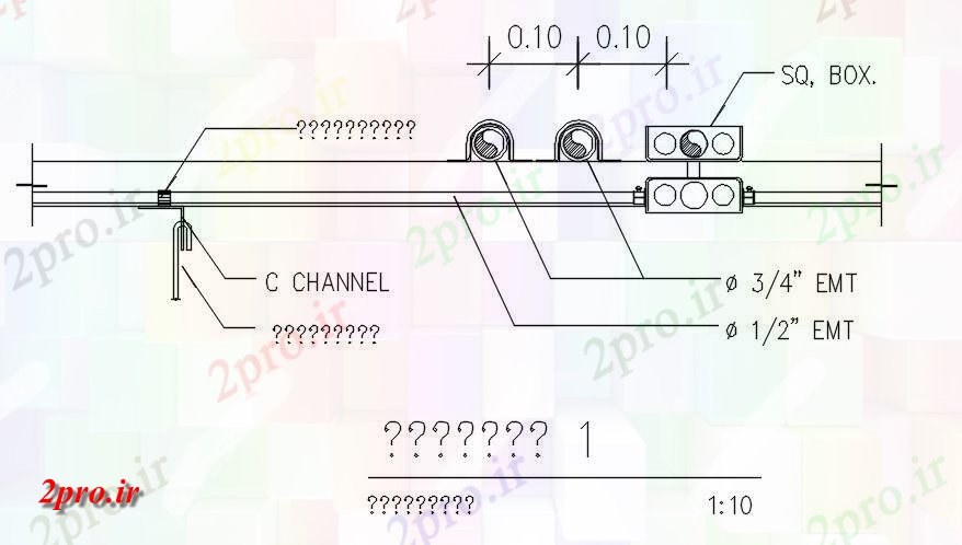 دانلود نقشه پلان مقطعی جزئیات بخش کانال C  اتوکد دو بعدی     طراحی  دو بعدی   (کد50326)