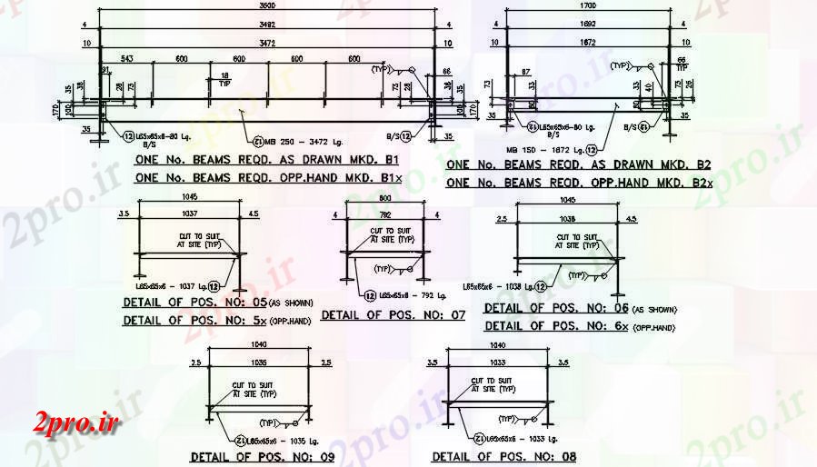 دانلود نقشه پلان مقطعی طراحی کار بخش تخته و الوار معمولی جزئیات      (کد50405)