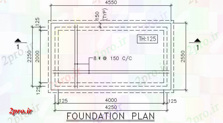 دانلود نقشه جزئیات ساخت و ساز بنیاد طرحی    بخش نشیمن  (کد50484)