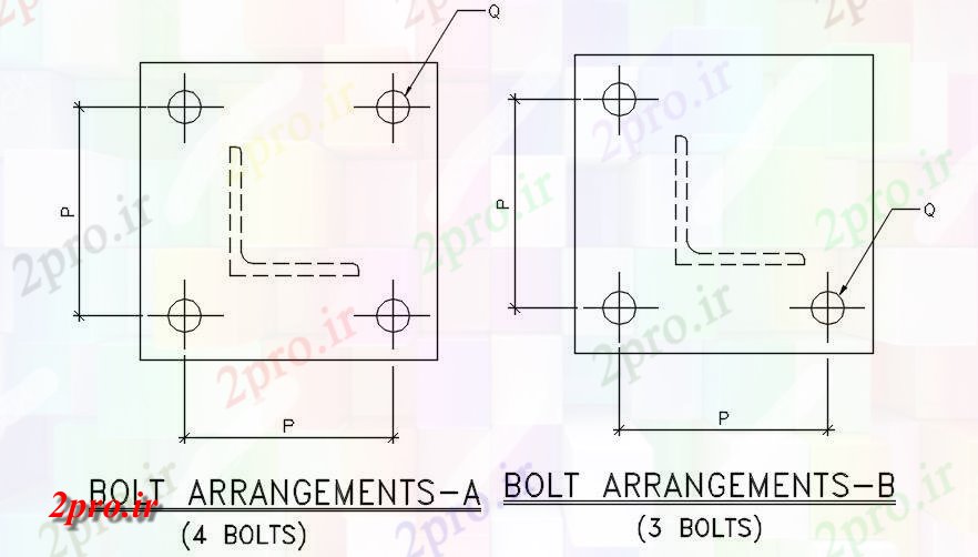 دانلود نقشه جزئیات ساخت و ساز پیچ تنظیم (کد50499)