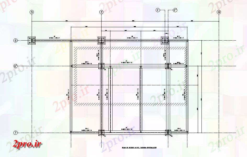 دانلود نقشه جزئیات ساخت و ساز   ستون پرتو طراحی نشیمن   (کد50570)