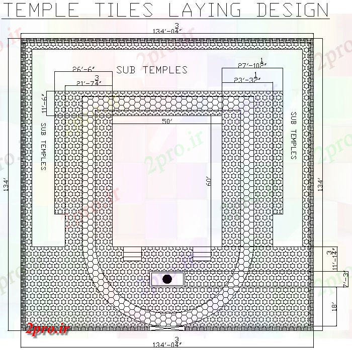 دانلود نقشه کلیسا - معبد - مکان مذهبی معبد کاشی تخمگذار   (کد50757)