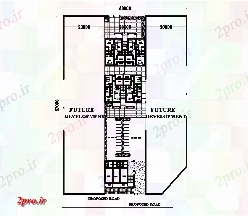 دانلود نقشه مسکونی  ، ویلایی ، آپارتمان  طرحی سایت از طرحی های مسکونی 18x15m  اتوکد  رسم model  (کد50909)