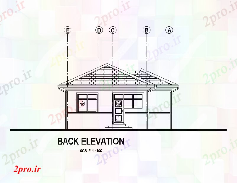 دانلود نقشه مسکونی  ، ویلایی ، آپارتمان  برگشت به طرف طرحی خانه 9x10m   (کد50937)