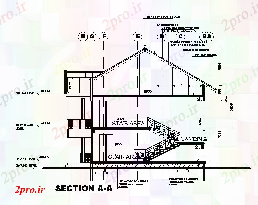 دانلود نقشه مسکونی  ، ویلایی ، آپارتمان   بخش از طرحی خانه دوقلو 25x13m   (کد50990)