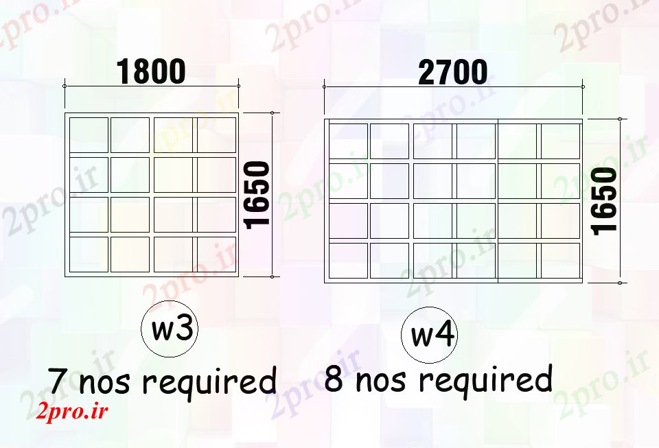 دانلود نقشه مسکونی  ، ویلایی ، آپارتمان  طرحی خانه 22x20m طرحی پنجره   (کد51085)