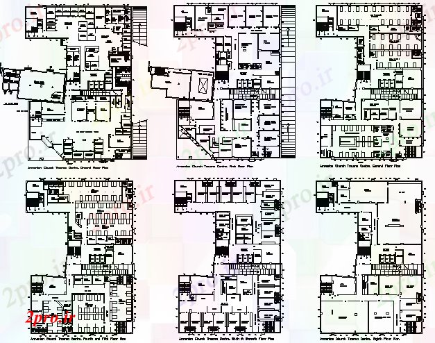 دانلود نقشه بیمارستان - درمانگاه - کلینیک مرکز بهداشت و درمان 38 در 54 متر (کد51310)