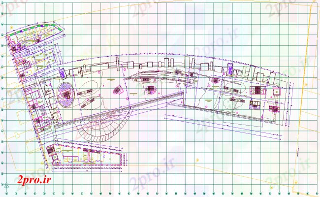 دانلود نقشه معماری معروف musieum QUAI نوول ژان branly (کد51470)