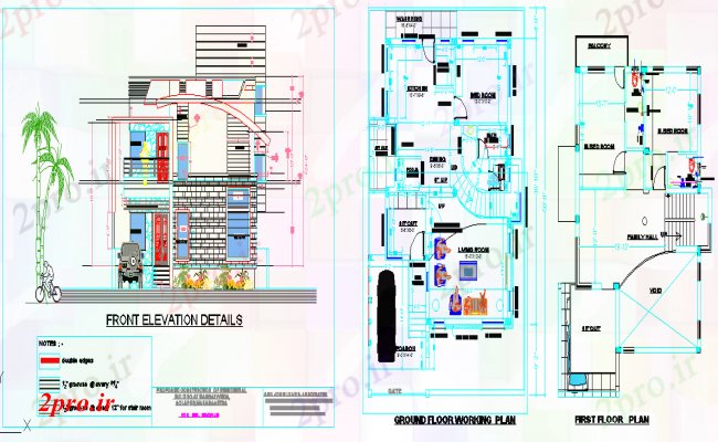 دانلود نقشه خانه های کوچک ، نگهبانی ، سازمانی - bunglow دوبلکس 10 در 13 متر (کد51692)