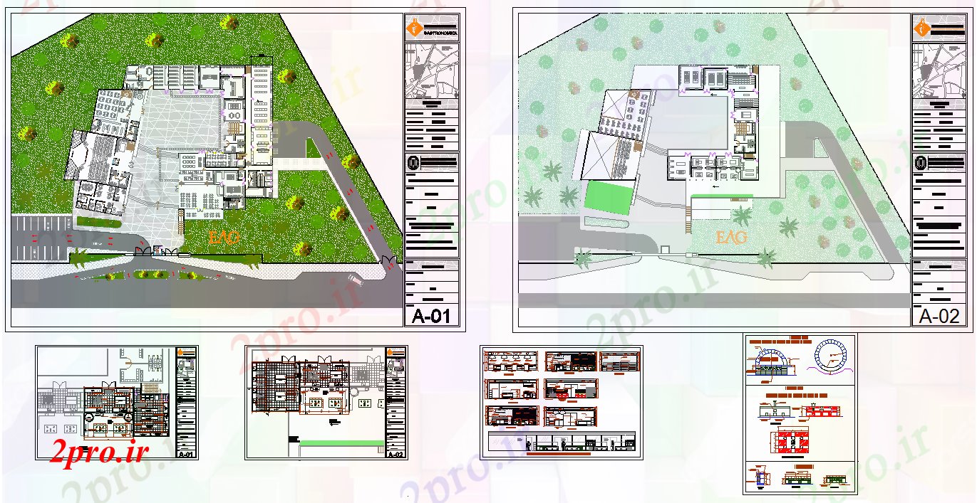 دانلود نقشه دانشگاه ، آموزشکده ، موسسه - دانشگاه ، آموزشکده با طراحی خوابگاه 58 در 63 متر (کد51715)