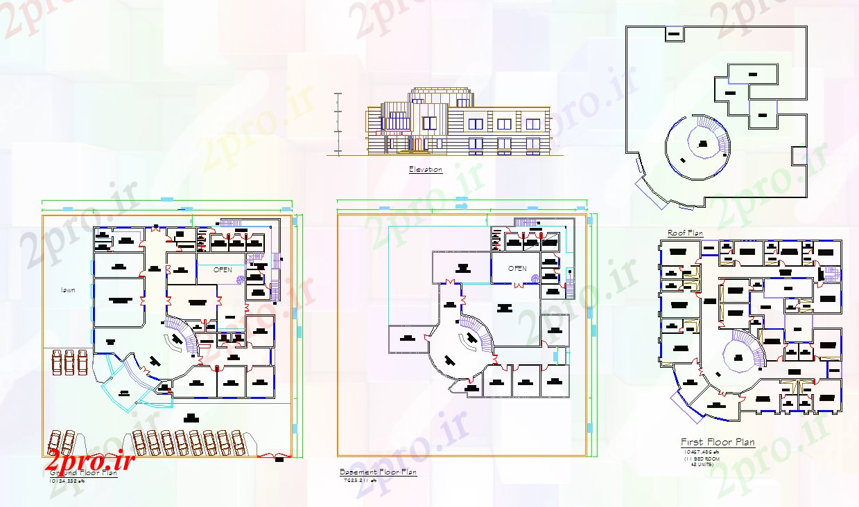 دانلود نقشه مسکونی ، ویلایی ، آپارتمان طراحی پروژه دوبلکس 31 در 32 متر (کد51742)