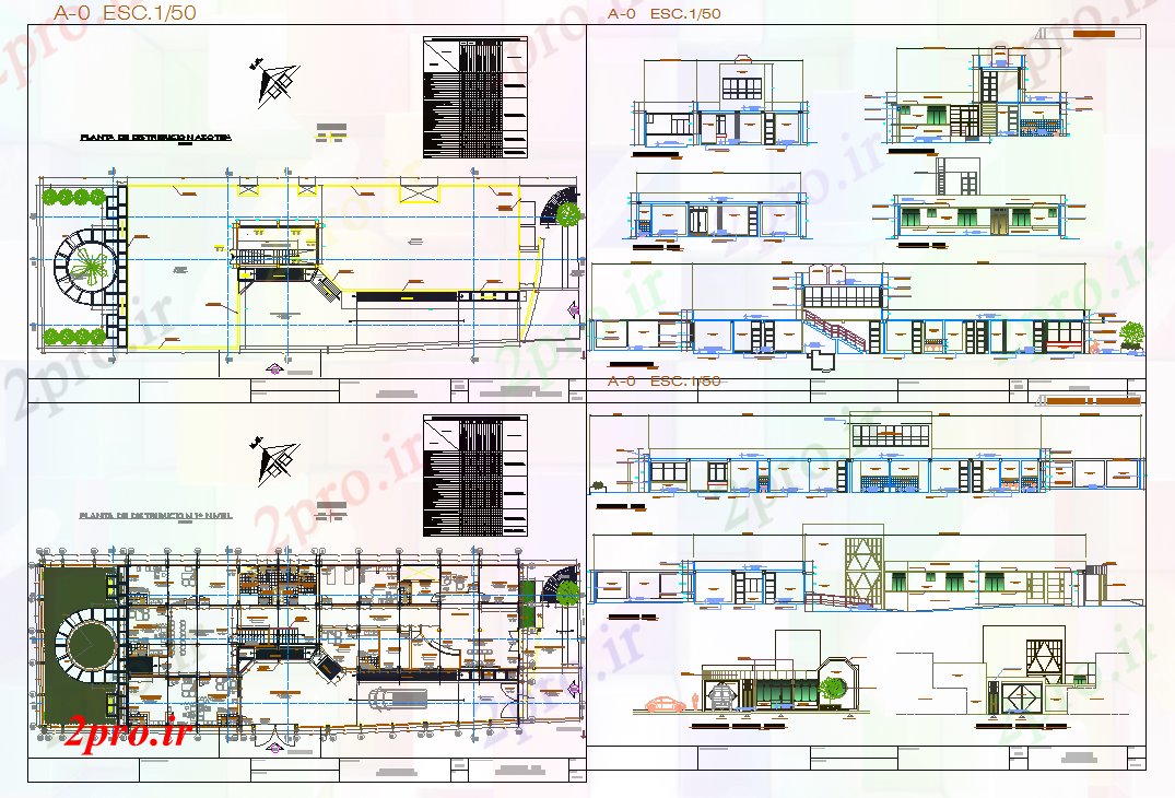 دانلود نقشه شرکت ، دفتر کار ، سازمان ، ادارهطراحی دفتر شرکت مدرن 15 در 39 متر (کد51755)