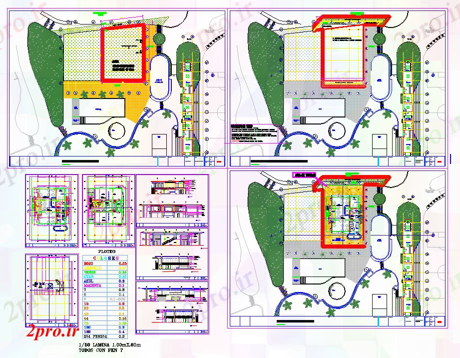 دانلود نقشه باشگاه خانه باشگاه با پروژه ویلایی (کد51770)