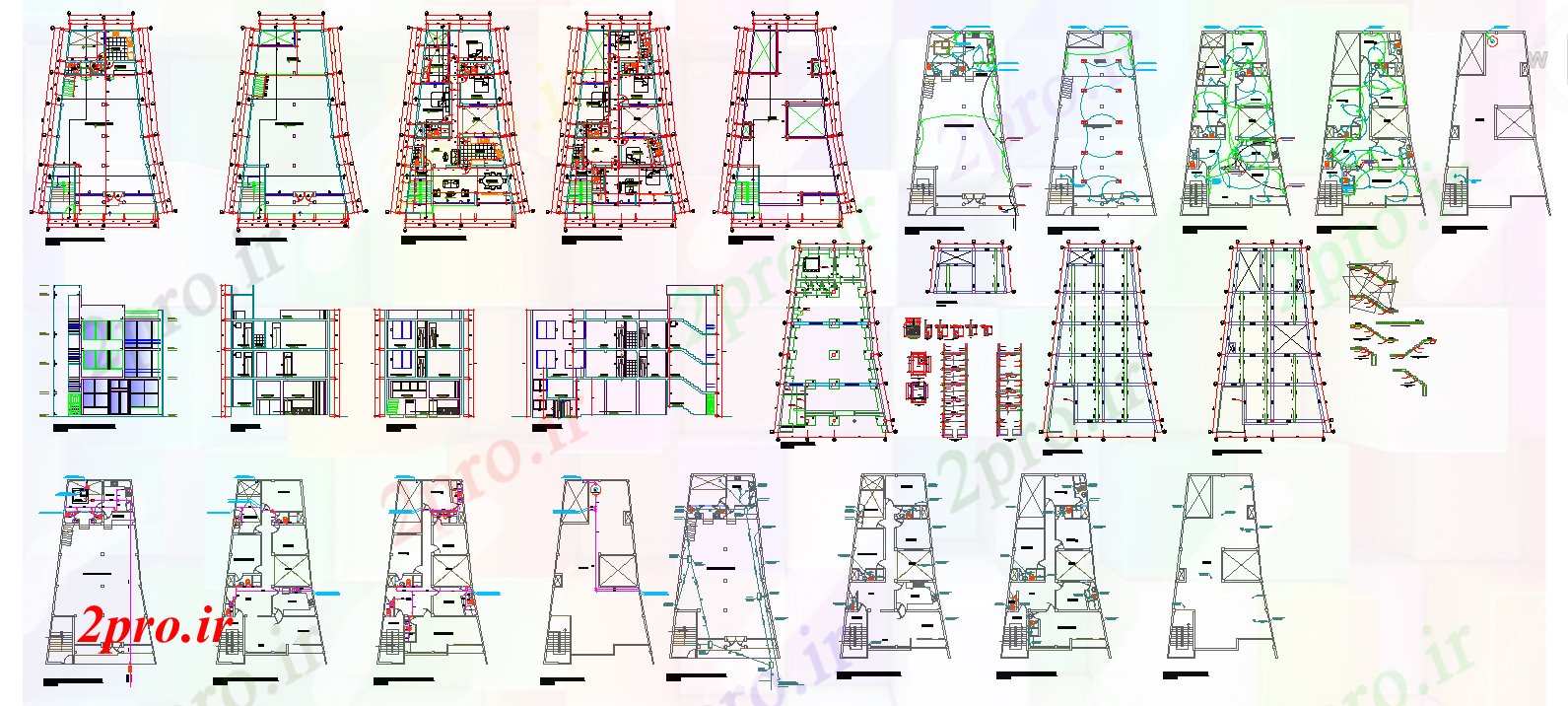 دانلود نقشه مسکونی ، ویلایی ، آپارتمان طرحی پروژه خانه 12 در 20 متر (کد51775)