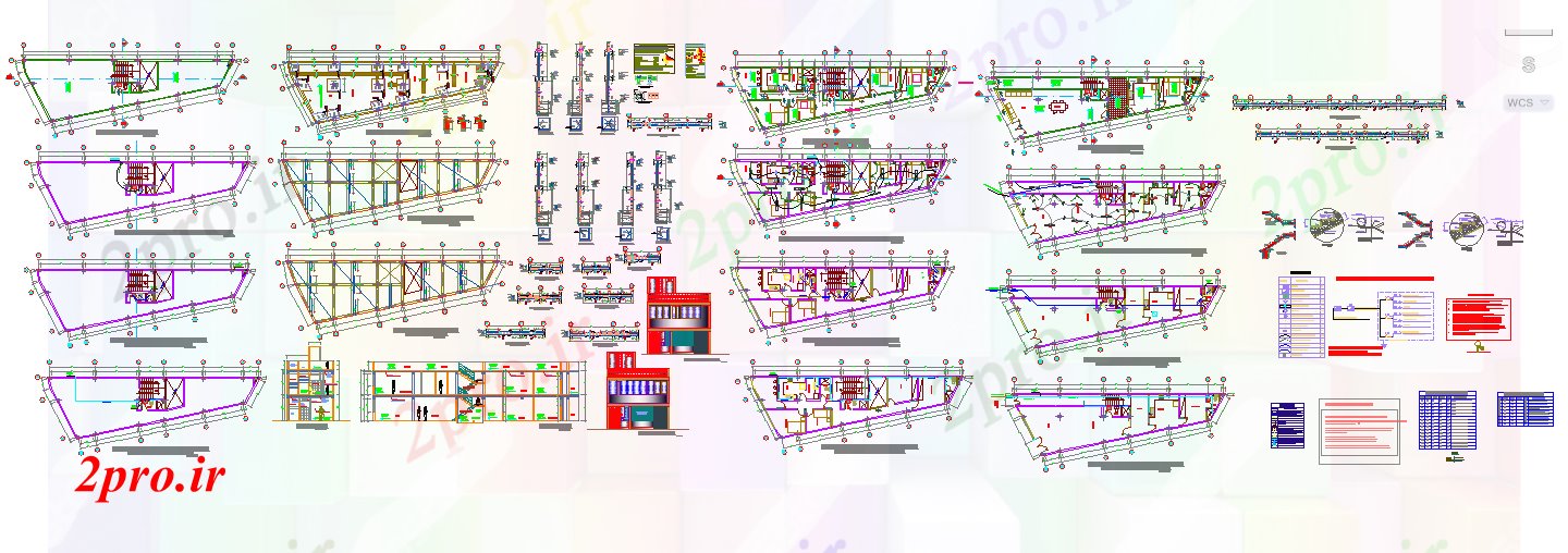 دانلود نقشه مسکونی ، ویلایی ، آپارتمان طراحی خانه و خانواده 7 در 24 متر (کد51805)