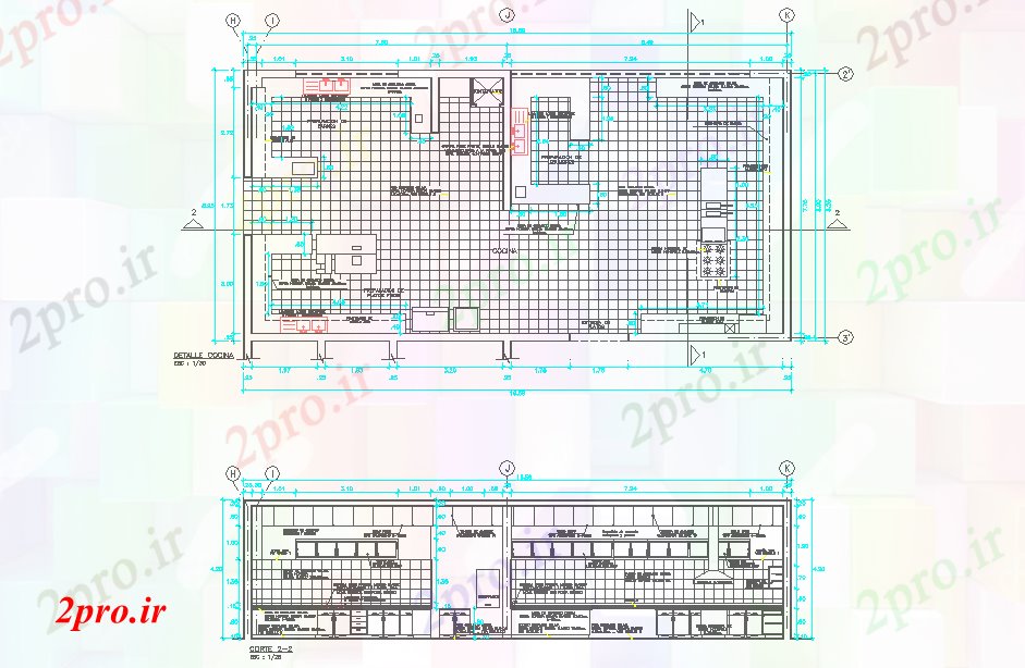 دانلود نقشه آشپزخانه آشپزخانه در طراحی هتل (کد51864)