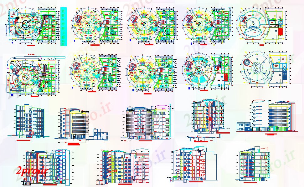 دانلود نقشه بیمارستان - درمانگاه - کلینیک کلینیک طراحی پروژه 24 در 39 متر (کد51885)