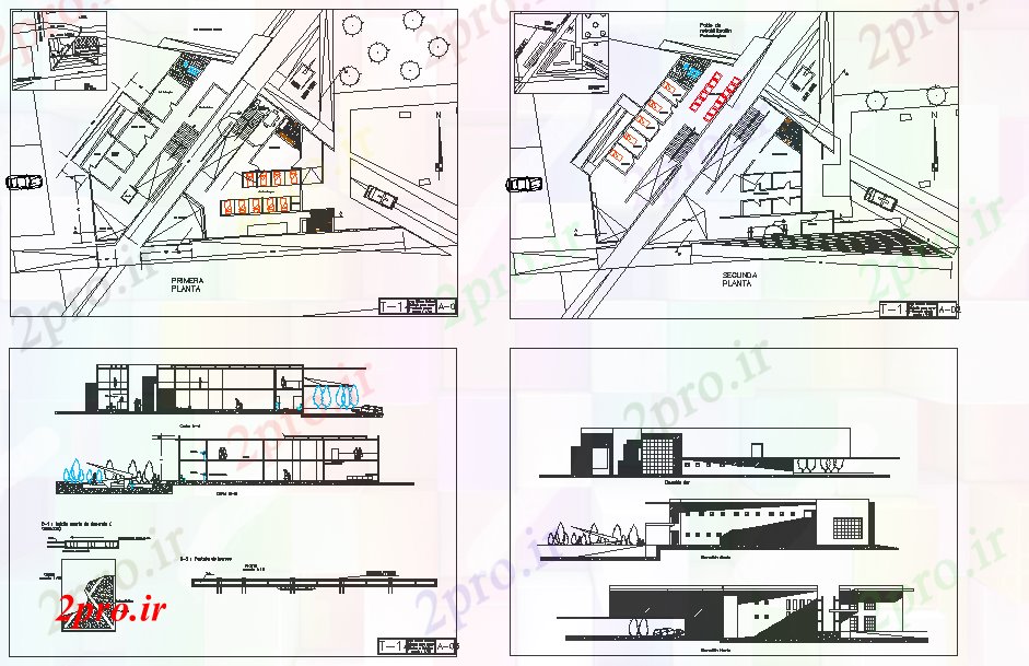 دانلود نقشه ساختمان دولتی ، سازمانی طرحی از دفتر بیمارستان 20 در 24 متر (کد51908)