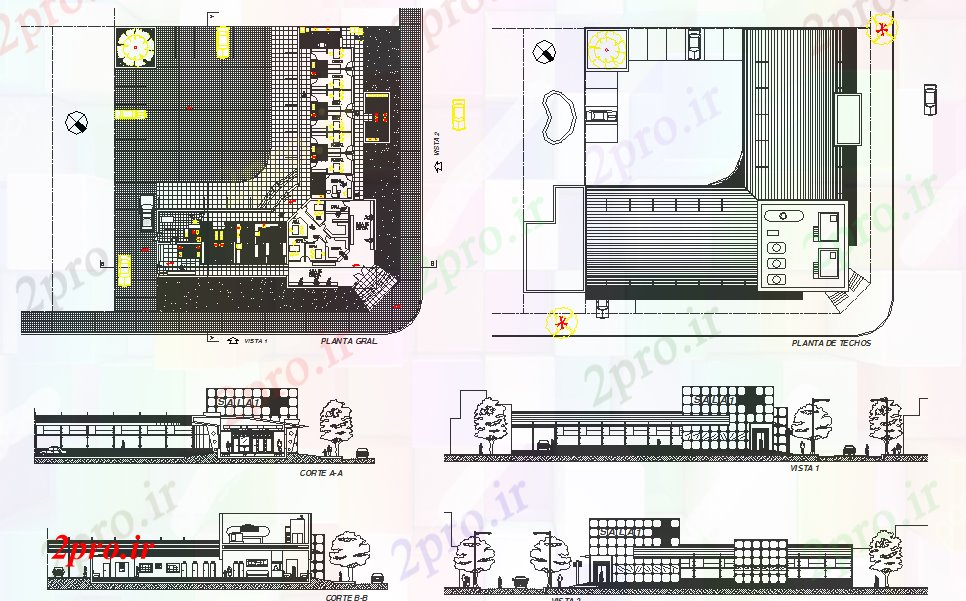دانلود نقشه هتل - رستوران - اقامتگاه جزئیات اتاق بهداشتی 31 در 34 متر (کد51909)