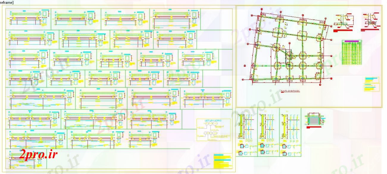 دانلود نقشه جزئیات تیر خرید طراحی ساختار پیچیده (کد51976)