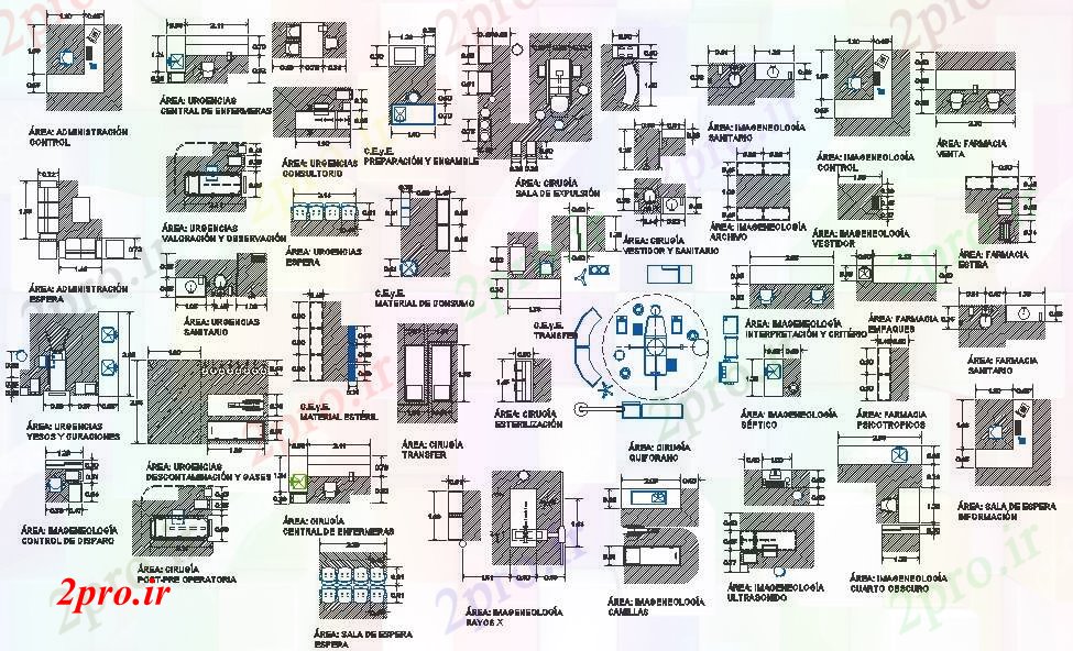 دانلود نقشه بلوک ، آرام ، نماد مبلمان اتصالات-بیمارستان (کد52021)