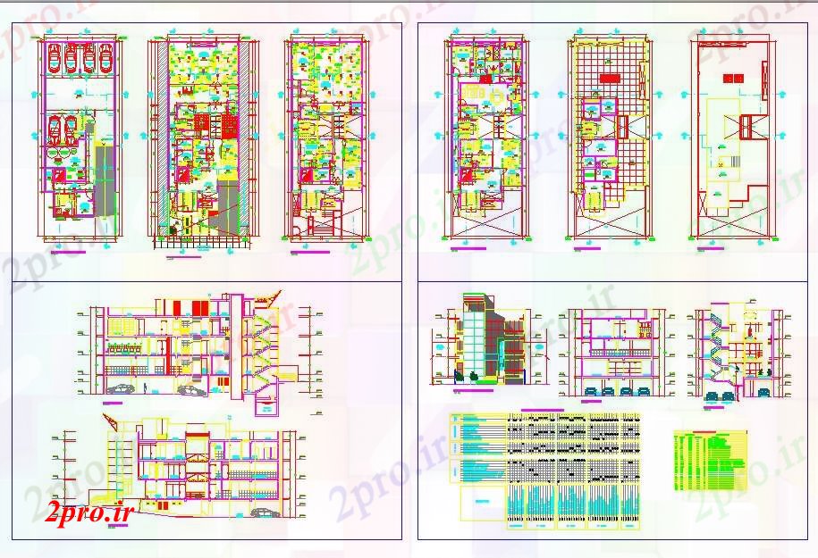 دانلود نقشه بیمارستان - درمانگاه - کلینیک نوع بیمارستان طراحی کلینیک 11 در 30 متر (کد52065)