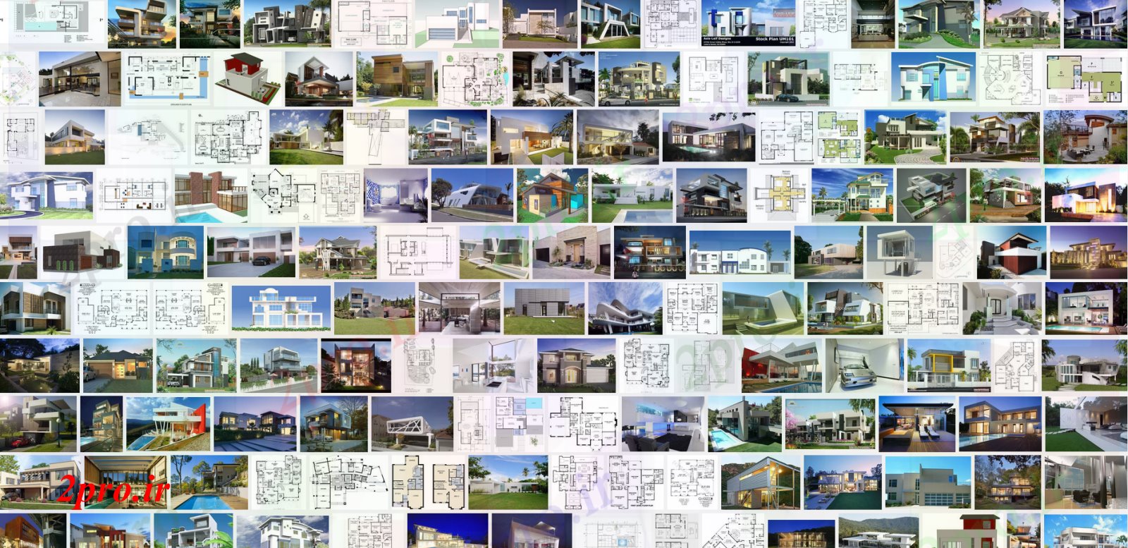 دانلود نقشه مسکونی ، ویلایی ، آپارتمان فوق العاده خانه مدرن طرحی مجموعه 10 در 14 متر (کد52066)