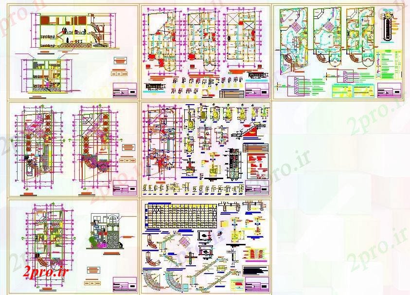 دانلود نقشه مسکونی ، ویلایی ، آپارتمان خانه آمده رستوران طراحی 8 در 17 متر (کد52071)