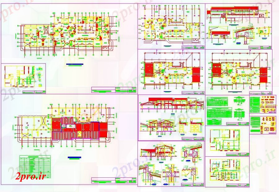 دانلود نقشه بیمارستان - درمانگاه - کلینیک طراحی برنامه برای بیمارستان 15 در 21 متر (کد52108)