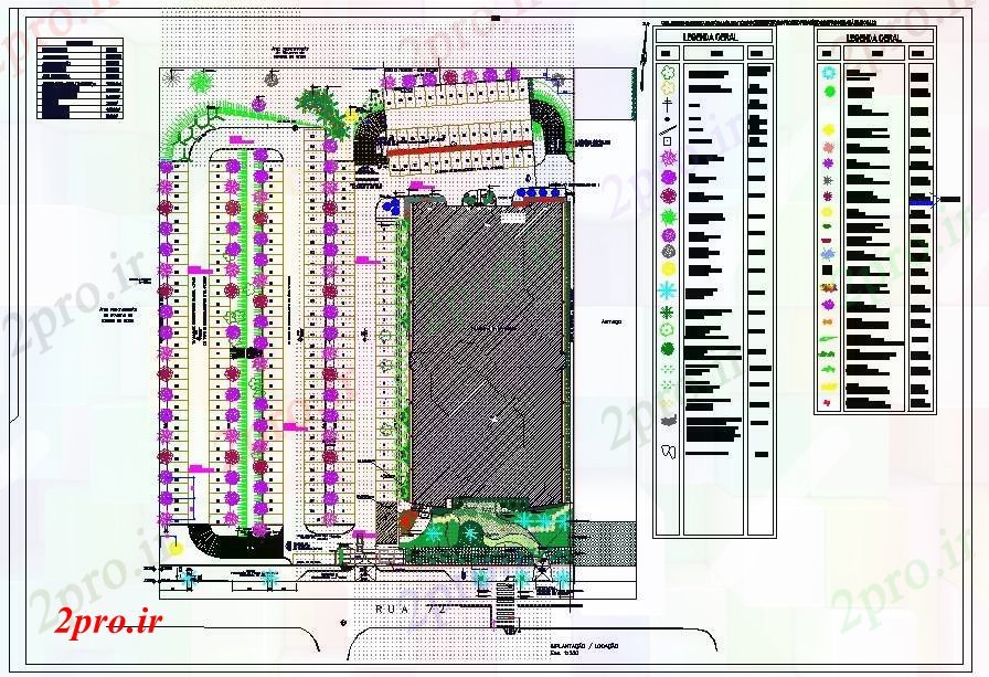 دانلود نقشه باغ محوطه سازی طرحی باغ طراحی 5 در 8 متر (کد52124)