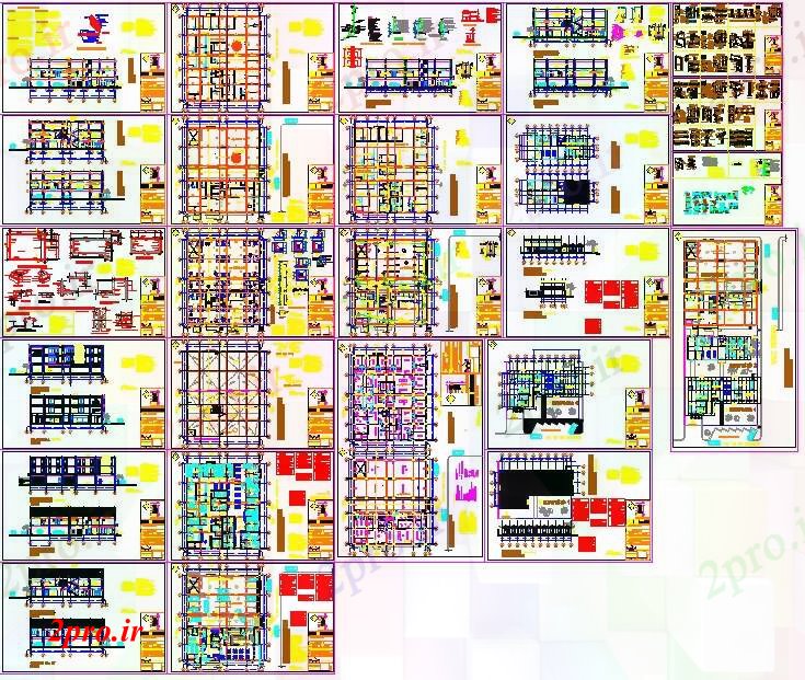 دانلود نقشه بیمارستان - درمانگاه - کلینیک جزئیات طرحی درمانگاه 14 در 28 متر (کد52171)