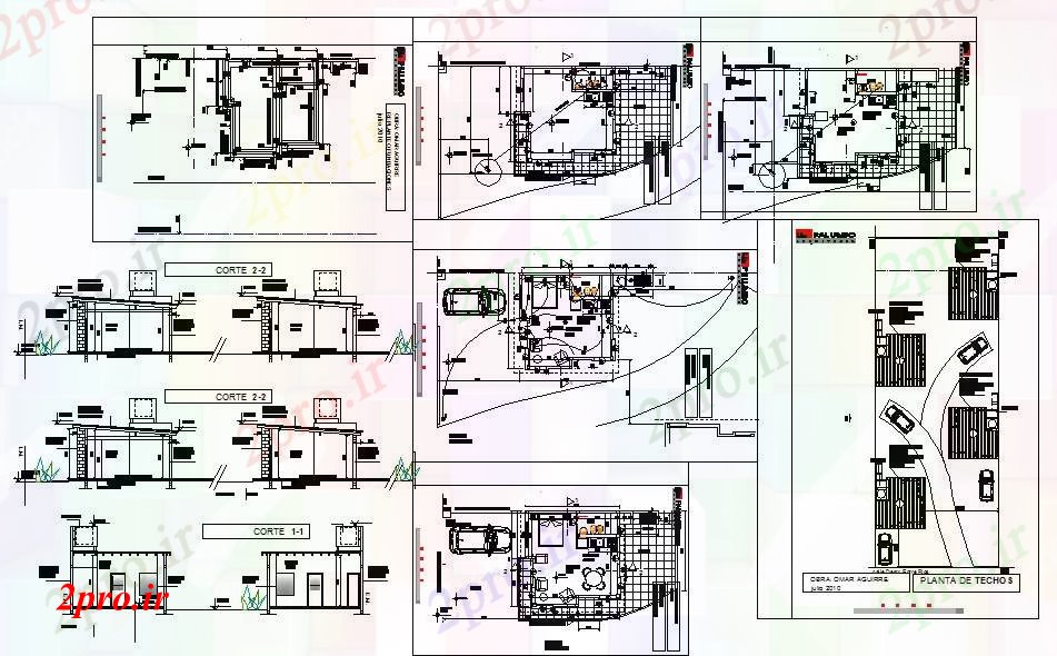 دانلود نقشه مسکونی  ، ویلایی ، آپارتمان  طبقه آپارتمان   طرحی خانه (کد52207)