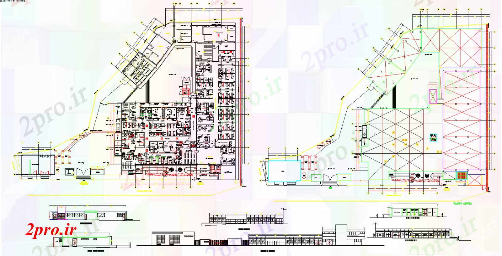 دانلود نقشه بیمارستان - درمانگاه - کلینیک جزئیات کودکان طرحی بیمارستان 53 در 69 متر (کد52217)