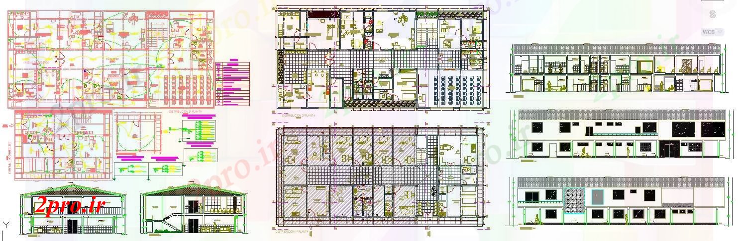 دانلود نقشه بیمارستان - درمانگاه - کلینیک مرکز بهداشت و درمان پزشکی طراحی 16 در 34 متر (کد52255)