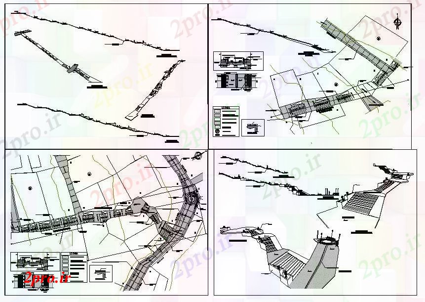 دانلود نقشه طرحی Townplaning طراحی (کد52303)