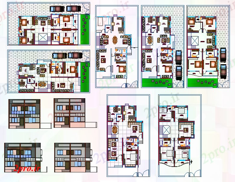 دانلود نقشه مسکونی ، ویلایی ، آپارتمان BHK طراحی طرحی خانه 10 در 17 متر (کد52388)